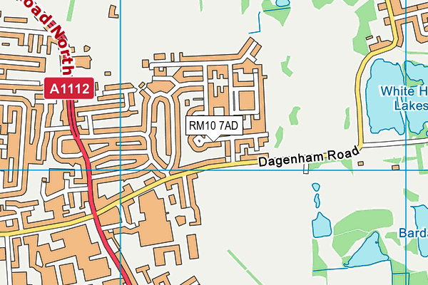 RM10 7AD map - OS VectorMap District (Ordnance Survey) RM10 7AD map - OS VectorMap District (Ordnance Survey)