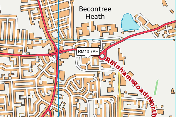 RM10 7AE map - OS VectorMap District (Ordnance Survey) RM10 7AE map - OS VectorMap District (Ordnance Survey)