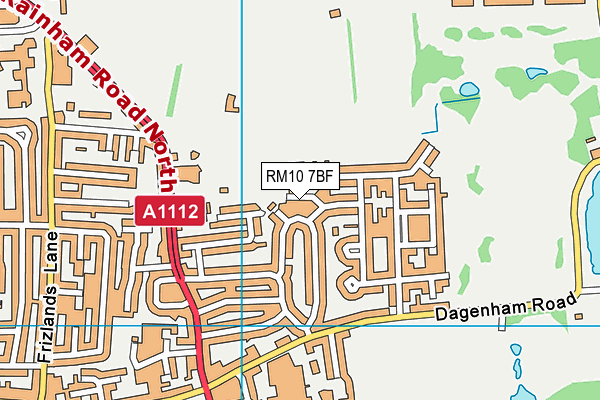 RM10 7BF map - OS VectorMap District (Ordnance Survey) RM10 7BF map - OS VectorMap District (Ordnance Survey)