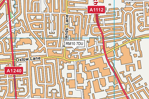 RM10 7DU map - OS VectorMap District (Ordnance Survey) RM10 7DU map - OS VectorMap District (Ordnance Survey)