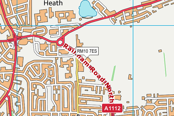 RM10 7ES map - OS VectorMap District (Ordnance Survey) RM10 7ES map - OS VectorMap District (Ordnance Survey)