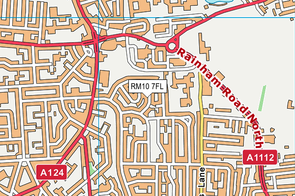 RM10 7FL map - OS VectorMap District (Ordnance Survey) RM10 7FL map - OS VectorMap District (Ordnance Survey)