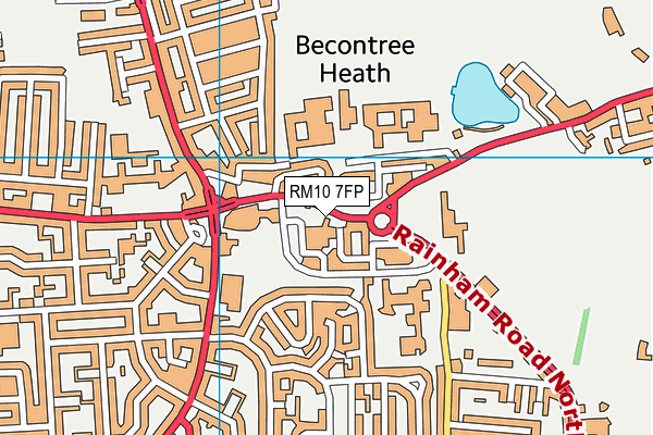RM10 7FP map - OS VectorMap District (Ordnance Survey) RM10 7FP map - OS VectorMap District (Ordnance Survey)