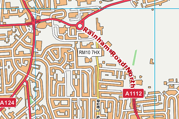 RM10 7HX map - OS VectorMap District (Ordnance Survey) RM10 7HX map - OS VectorMap District (Ordnance Survey)
