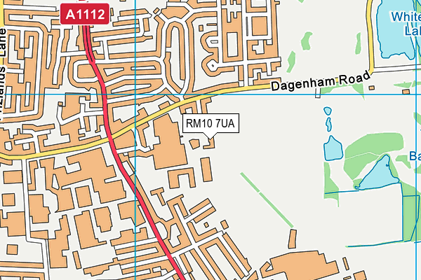 RM10 7UA map - OS VectorMap District (Ordnance Survey) RM10 7UA map - OS VectorMap District (Ordnance Survey)