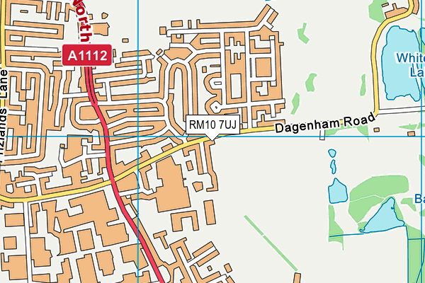 RM10 7UJ map - OS VectorMap District (Ordnance Survey) RM10 7UJ map - OS VectorMap District (Ordnance Survey)