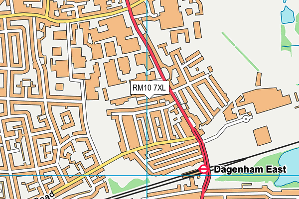 RM10 7XL map - OS VectorMap District (Ordnance Survey) RM10 7XL map - OS VectorMap District (Ordnance Survey)