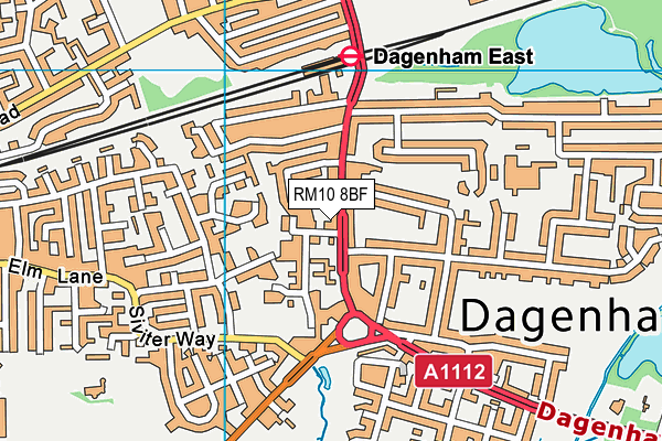 RM10 8BF map - OS VectorMap District (Ordnance Survey) RM10 8BF map - OS VectorMap District (Ordnance Survey)