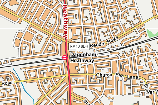 RM10 8DR map - OS VectorMap District (Ordnance Survey) RM10 8DR map - OS VectorMap District (Ordnance Survey)