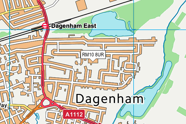 RM10 8UR map - OS VectorMap District (Ordnance Survey) RM10 8UR map - OS VectorMap District (Ordnance Survey)