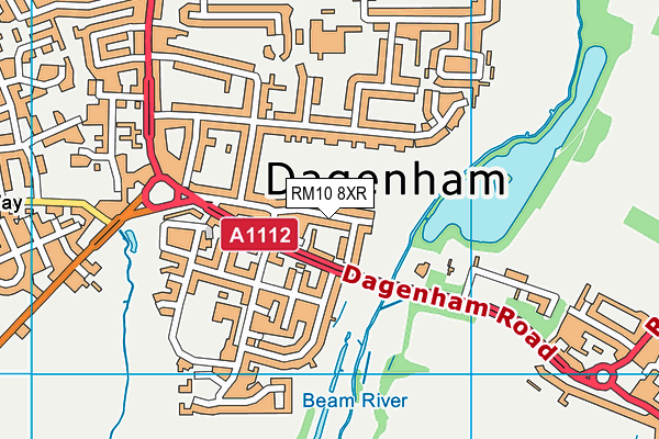 RM10 8XR map - OS VectorMap District (Ordnance Survey) RM10 8XR map - OS VectorMap District (Ordnance Survey)