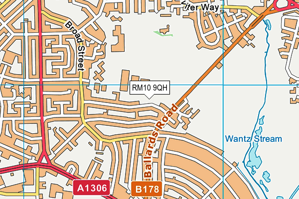 RM10 9QH map - OS VectorMap District (Ordnance Survey) RM10 9QH map - OS VectorMap District (Ordnance Survey)