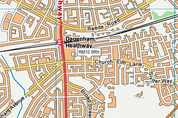 RM10 9RH map - OS VectorMap District (Ordnance Survey) RM10 9RH map - OS VectorMap District (Ordnance Survey)