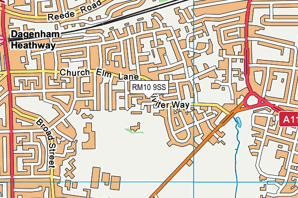 RM10 9SS map - OS VectorMap District (Ordnance Survey) RM10 9SS map - OS VectorMap District (Ordnance Survey)