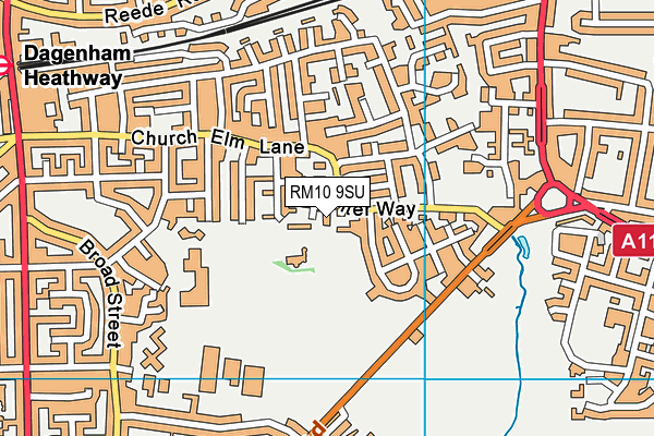 RM10 9SU map - OS VectorMap District (Ordnance Survey) RM10 9SU map - OS VectorMap District (Ordnance Survey)