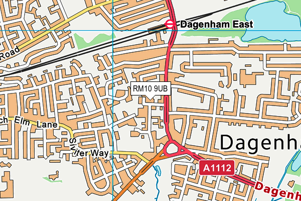 RM10 9UB map - OS VectorMap District (Ordnance Survey) RM10 9UB map - OS VectorMap District (Ordnance Survey)