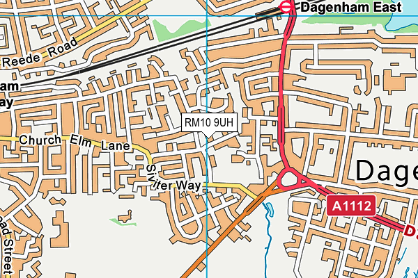 RM10 9UH map - OS VectorMap District (Ordnance Survey) RM10 9UH map - OS VectorMap District (Ordnance Survey)