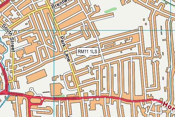 RM11 1LS map - OS VectorMap District (Ordnance Survey) RM11 1LS map - OS VectorMap District (Ordnance Survey)