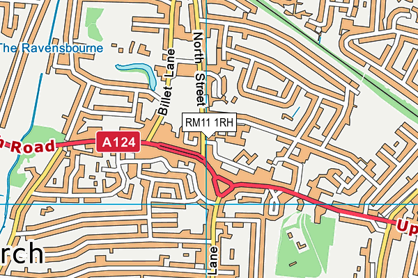 RM11 1RH map - OS VectorMap District (Ordnance Survey) RM11 1RH map - OS VectorMap District (Ordnance Survey)