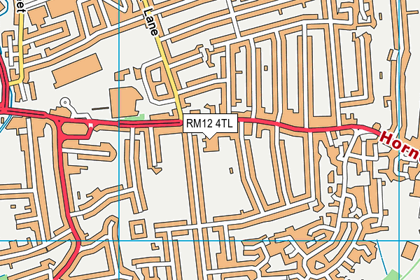 RM12 4TL map - OS VectorMap District (Ordnance Survey) RM12 4TL map - OS VectorMap District (Ordnance Survey)