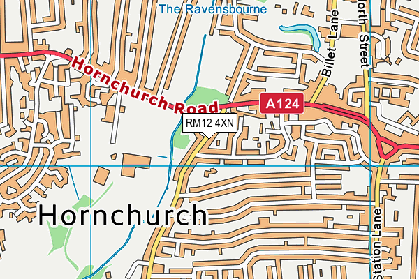 RM12 4XN map - OS VectorMap District (Ordnance Survey) RM12 4XN map - OS VectorMap District (Ordnance Survey)