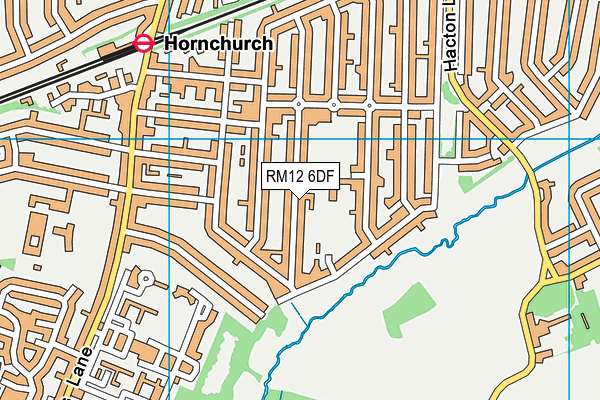 RM12 6DF map - OS VectorMap District (Ordnance Survey) RM12 6DF map - OS VectorMap District (Ordnance Survey)
