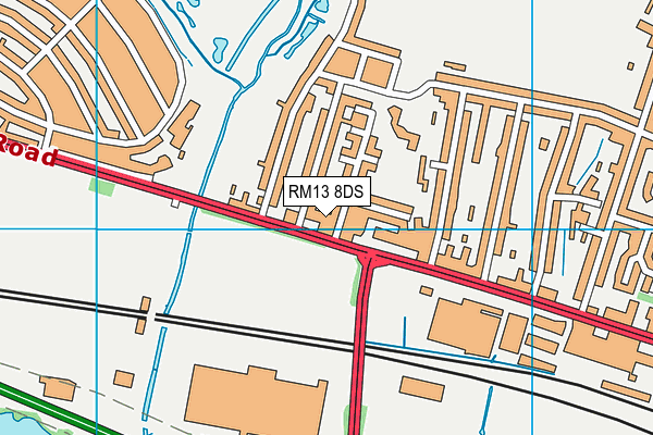 RM13 8DS map - OS VectorMap District (Ordnance Survey) RM13 8DS map - OS VectorMap District (Ordnance Survey)