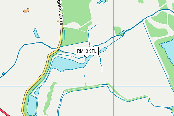 RM13 9FL map - OS VectorMap District (Ordnance Survey) RM13 9FL map - OS VectorMap District (Ordnance Survey)