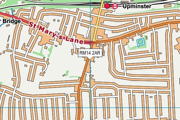 RM14 2AR map - OS VectorMap District (Ordnance Survey) RM14 2AR map - OS VectorMap District (Ordnance Survey)
