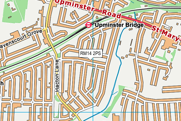 RM14 2PS map - OS VectorMap District (Ordnance Survey) RM14 2PS map - OS VectorMap District (Ordnance Survey)