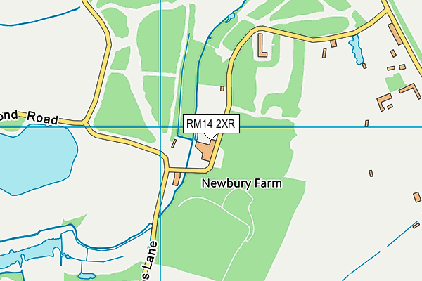 RM14 2XR map - OS VectorMap District (Ordnance Survey) RM14 2XR map - OS VectorMap District (Ordnance Survey)
