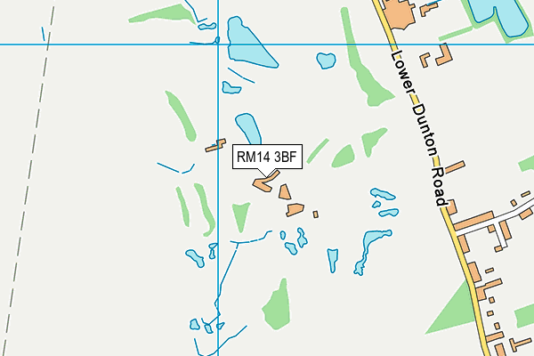 RM14 3BF map - OS VectorMap District (Ordnance Survey) RM14 3BF map - OS VectorMap District (Ordnance Survey)