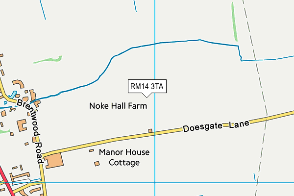 RM14 3TA map - OS VectorMap District (Ordnance Survey) RM14 3TA map - OS VectorMap District (Ordnance Survey)