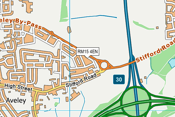 RM15 4EN map - OS VectorMap District (Ordnance Survey) RM15 4EN map - OS VectorMap District (Ordnance Survey)
