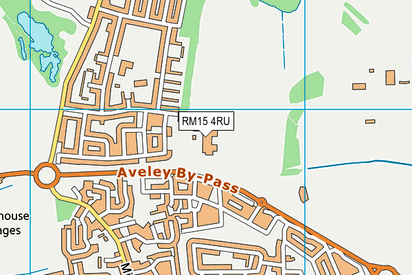 RM15 4RU map - OS VectorMap District (Ordnance Survey) RM15 4RU map - OS VectorMap District (Ordnance Survey)