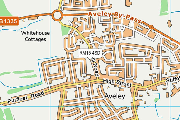 RM15 4SD map - OS VectorMap District (Ordnance Survey) RM15 4SD map - OS VectorMap District (Ordnance Survey)