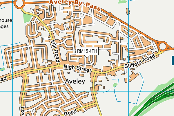 RM15 4TH map - OS VectorMap District (Ordnance Survey) RM15 4TH map - OS VectorMap District (Ordnance Survey)