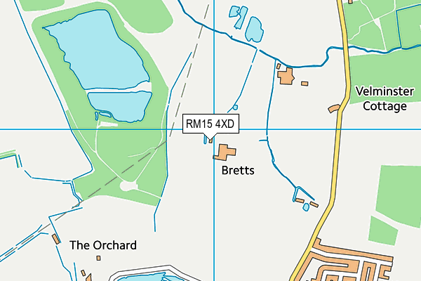 RM15 4XD map - OS VectorMap District (Ordnance Survey) RM15 4XD map - OS VectorMap District (Ordnance Survey)
