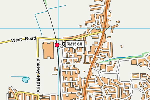 RM15 6JH map - OS VectorMap District (Ordnance Survey) RM15 6JH map - OS VectorMap District (Ordnance Survey)