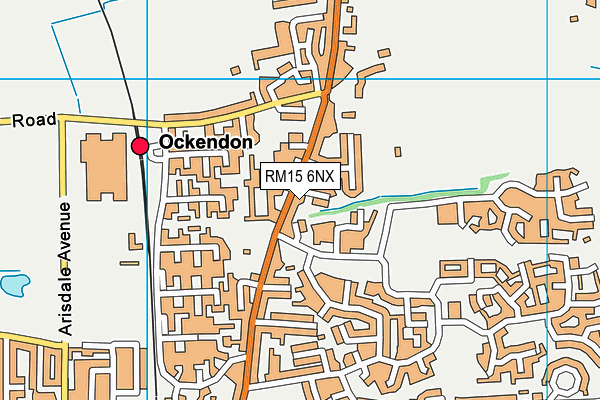 RM15 6NX map - OS VectorMap District (Ordnance Survey) RM15 6NX map - OS VectorMap District (Ordnance Survey)