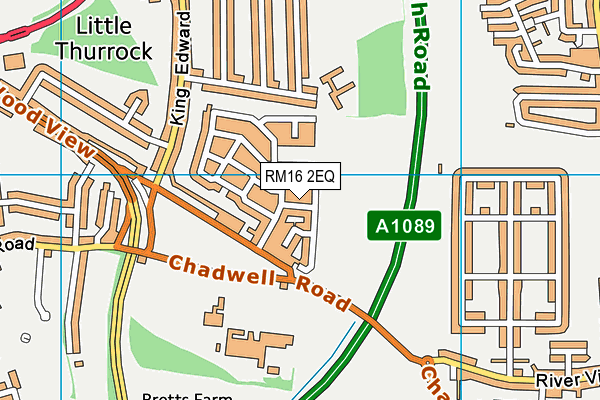 RM16 2EQ map - OS VectorMap District (Ordnance Survey) RM16 2EQ map - OS VectorMap District (Ordnance Survey)