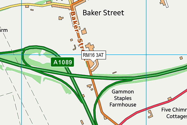 RM16 3AT map - OS VectorMap District (Ordnance Survey) RM16 3AT map - OS VectorMap District (Ordnance Survey)