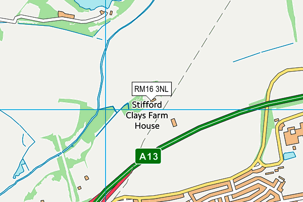 RM16 3NL map - OS VectorMap District (Ordnance Survey) RM16 3NL map - OS VectorMap District (Ordnance Survey)
