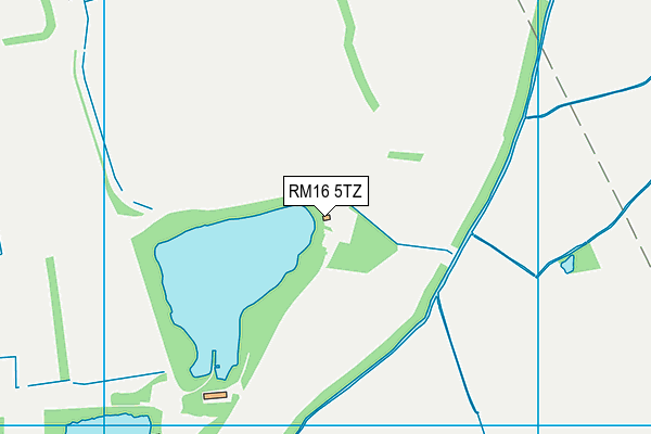 RM16 5TZ map - OS VectorMap District (Ordnance Survey) RM16 5TZ map - OS VectorMap District (Ordnance Survey)