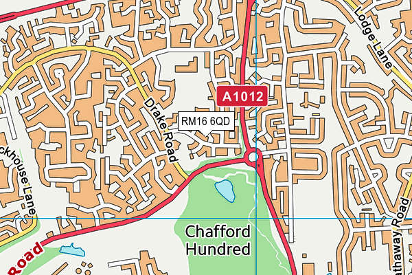 RM16 6QD map - OS VectorMap District (Ordnance Survey) RM16 6QD map - OS VectorMap District (Ordnance Survey)