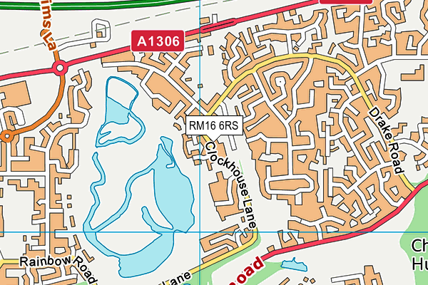 RM16 6RS map - OS VectorMap District (Ordnance Survey) RM16 6RS map - OS VectorMap District (Ordnance Survey)