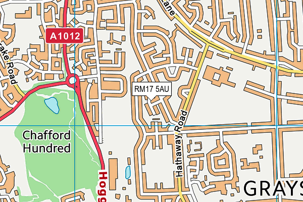 RM17 5AU map - OS VectorMap District (Ordnance Survey) RM17 5AU map - OS VectorMap District (Ordnance Survey)