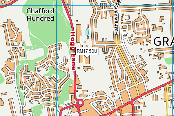 RM17 5DU map - OS VectorMap District (Ordnance Survey) RM17 5DU map - OS VectorMap District (Ordnance Survey)