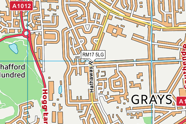 RM17 5LG map - OS VectorMap District (Ordnance Survey) RM17 5LG map - OS VectorMap District (Ordnance Survey)