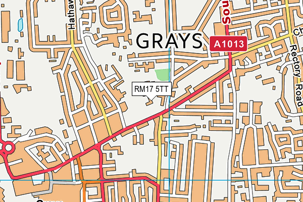 RM17 5TT map - OS VectorMap District (Ordnance Survey) RM17 5TT map - OS VectorMap District (Ordnance Survey)